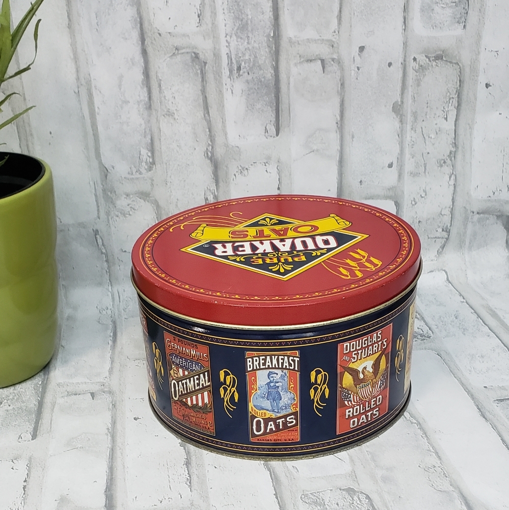VTG. Pure Quaker Oats Meta Tin Limited Edition 1983